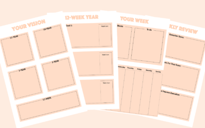 12 Week Year: How to Achieve your Goals | Free Templates