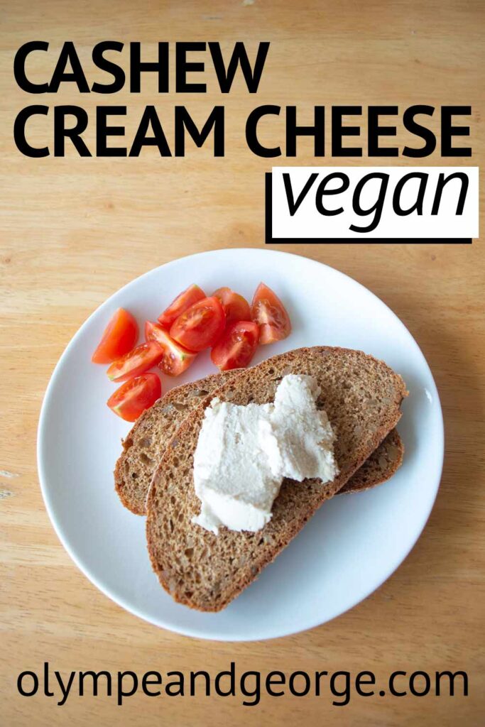 vegan cream cheese pin
